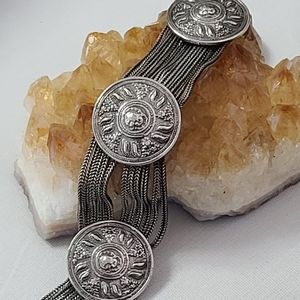 *Vintage Byzantine Style 925 Bracelet